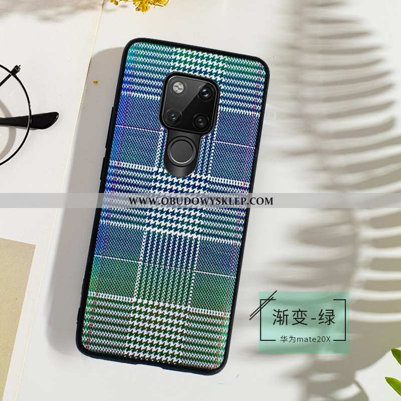 Pokrowce Huawei Mate 20 X Trendy Wysoki Koniec Cienkie, Obudowa Huawei Mate 20 X Super Prawdziwa Skó