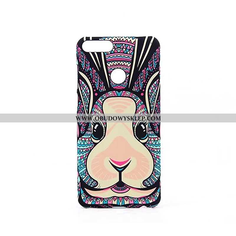 Pokrowce Huawei P Smart Trendy Relief Nubuku, Obudowa Huawei P Smart Ochraniacz Zwierzę Niebieska