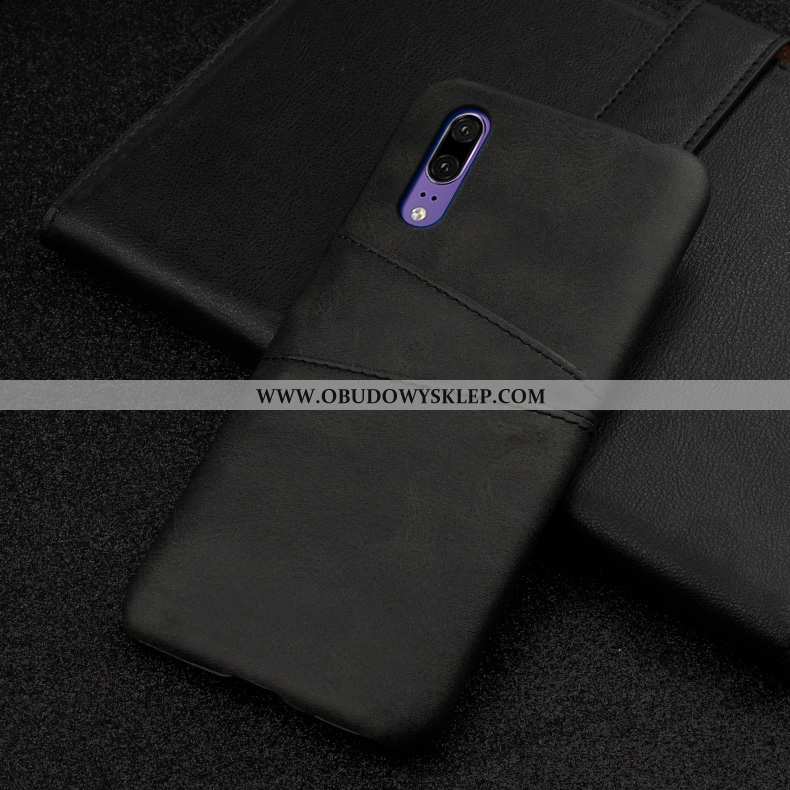 Pokrowce Huawei P20 Ochraniacz Filmy Wysoki Koniec, Obudowa Huawei P20 Skórzane Etui Futerał Brązowe