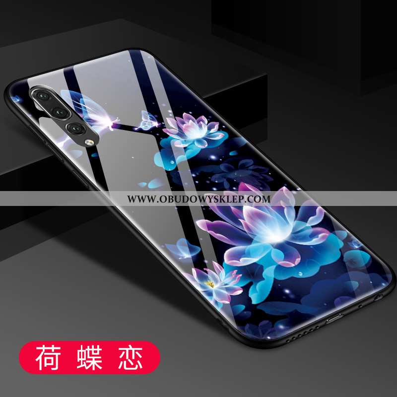 Pokrowce Huawei P20 Pro Ochraniacz Lustro Etui, Obudowa Huawei P20 Pro Szkło Kreatywne Niebieska