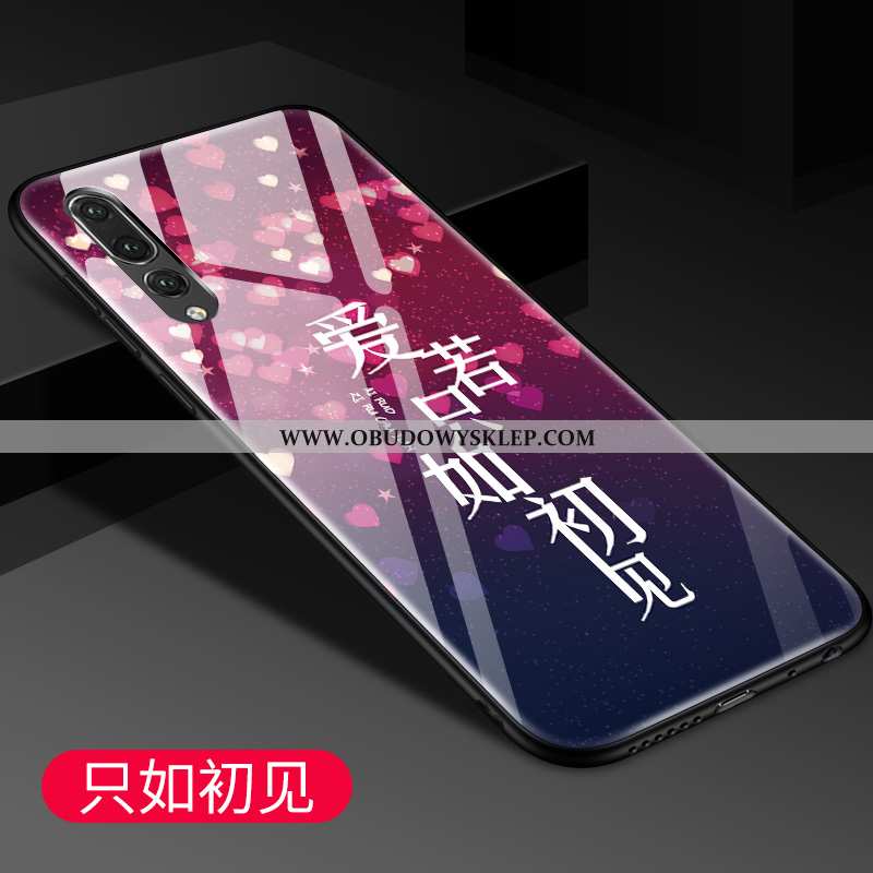 Pokrowce Huawei P20 Pro Ochraniacz Lustro Etui, Obudowa Huawei P20 Pro Szkło Kreatywne Niebieska