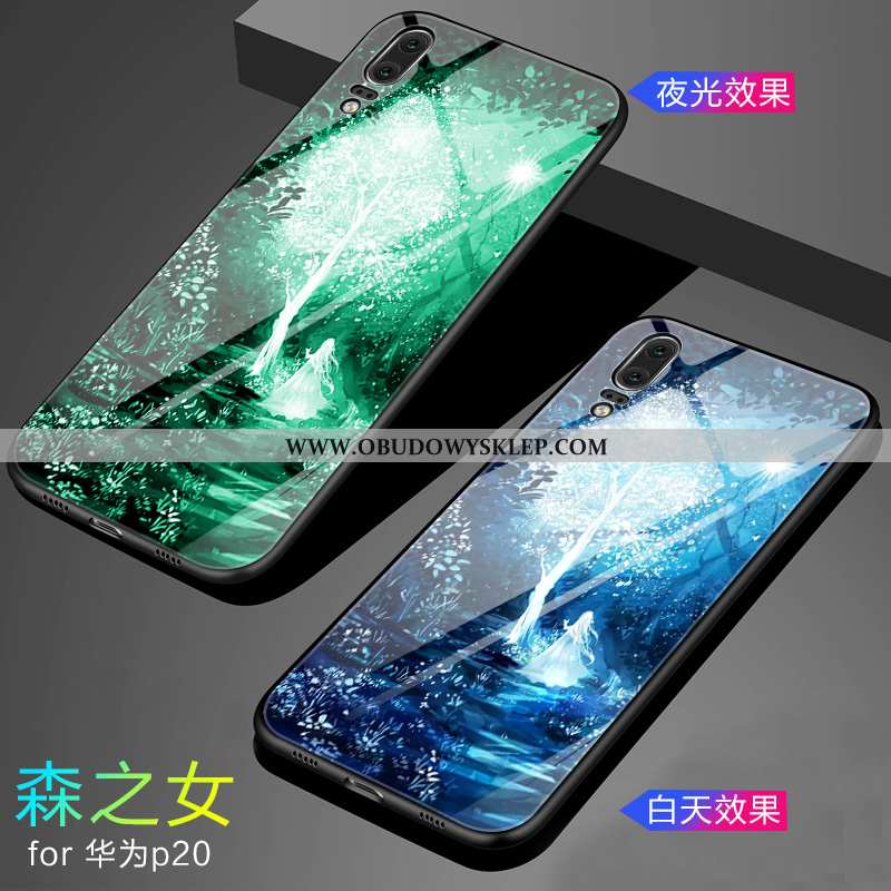 Pokrowce Huawei P20 Trendy Futerał Wysoki, Obudowa Huawei P20 Super Etui Zielone
