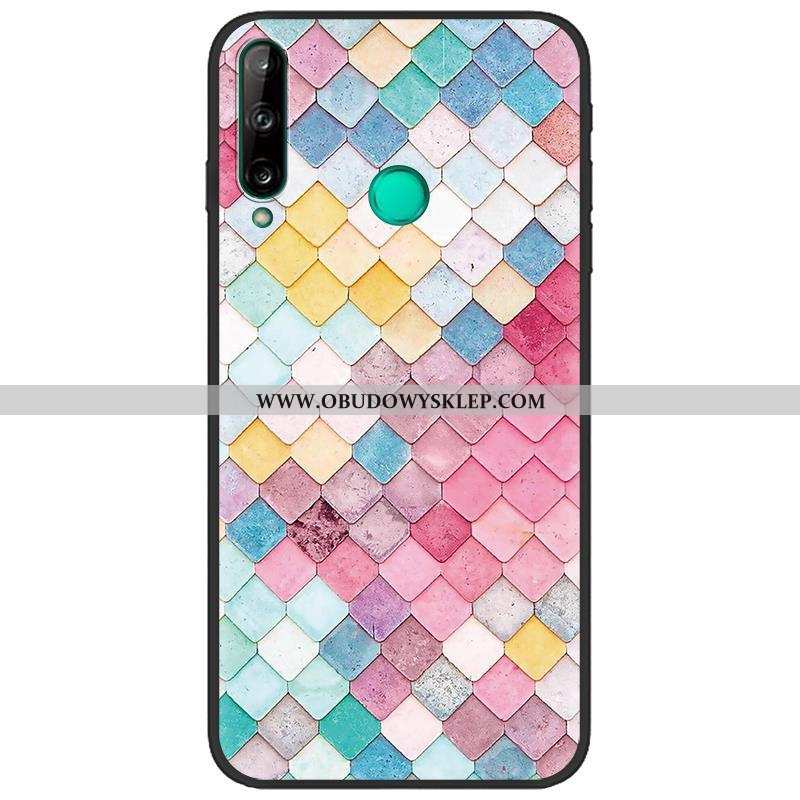 Pokrowce Huawei P40 Lite E Kreatywne Czarny Kolor, Obudowa Huawei P40 Lite E Kreskówka Biały Biała