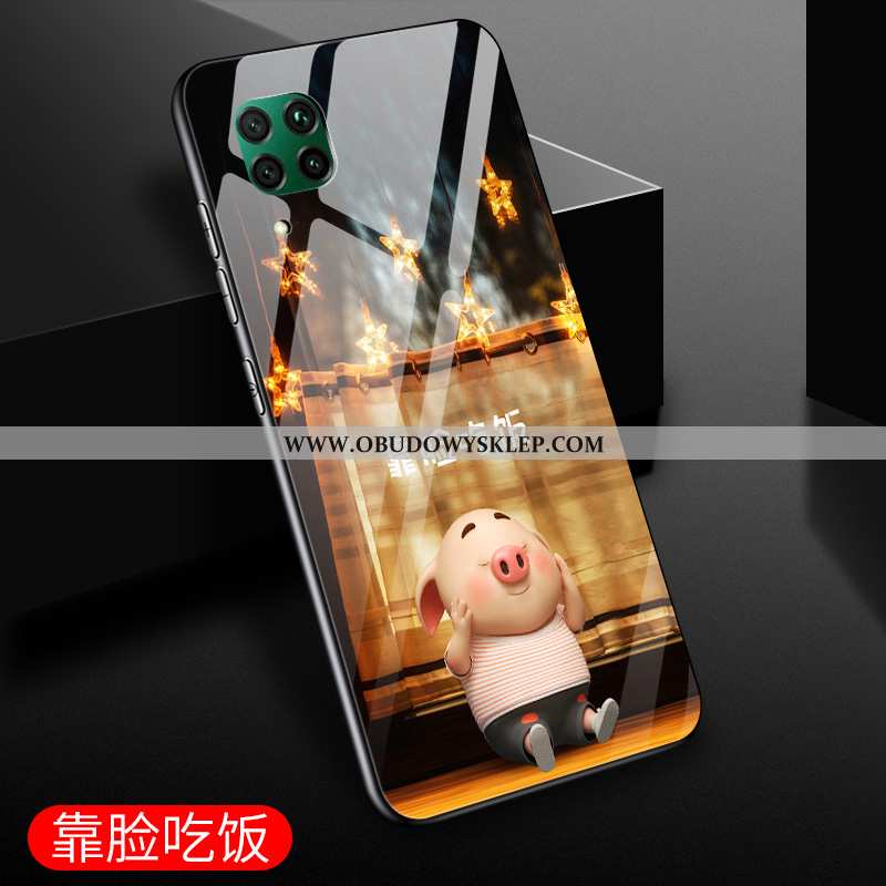 Pokrowce Huawei P40 Lite Kreatywne Mały Anti-fall, Obudowa Huawei P40 Lite Ochraniacz Purpurowy Fiol
