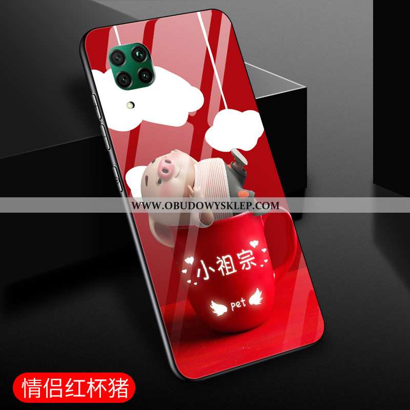 Pokrowce Huawei P40 Lite Kreatywne Mały Anti-fall, Obudowa Huawei P40 Lite Ochraniacz Purpurowy Fiol