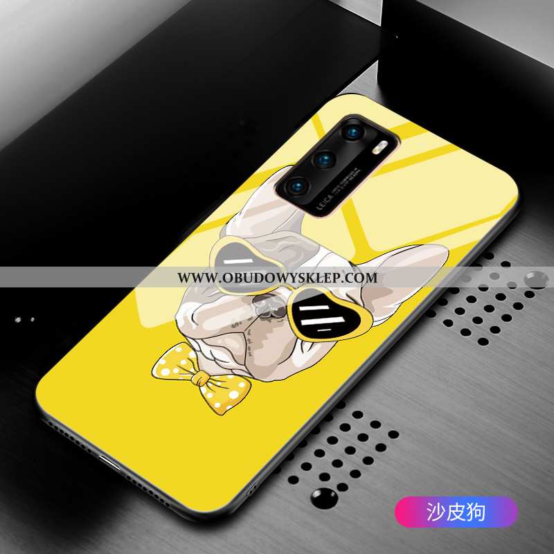 Pokrowce Huawei P40 Miękki Telefon Komórkowy Futerał, Obudowa Huawei P40 Ochraniacz Lustro Czarna