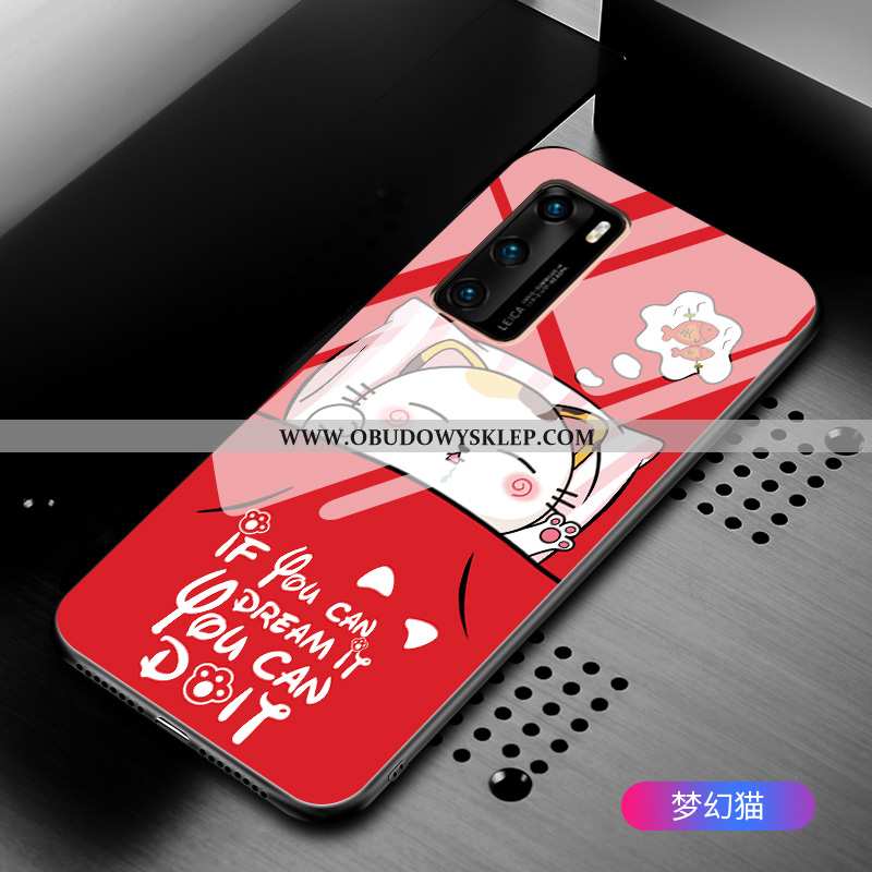 Pokrowce Huawei P40 Miękki Telefon Komórkowy Futerał, Obudowa Huawei P40 Ochraniacz Lustro Czarna