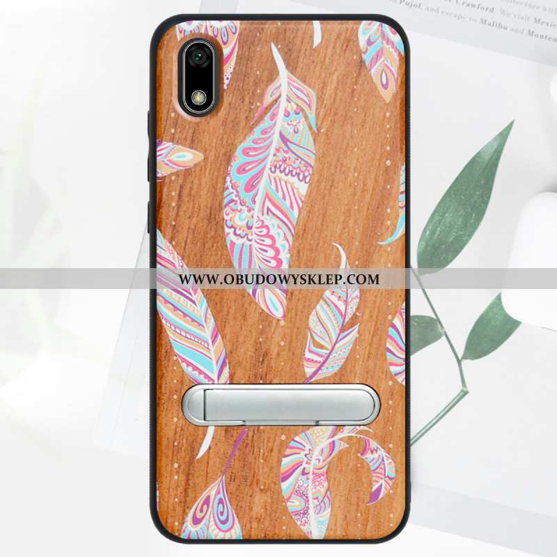 Pokrowce Huawei Y5 2020 Wzór All Inclusive Wspornik, Obudowa Huawei Y5 2020 Drewniany 2020 Niebieska