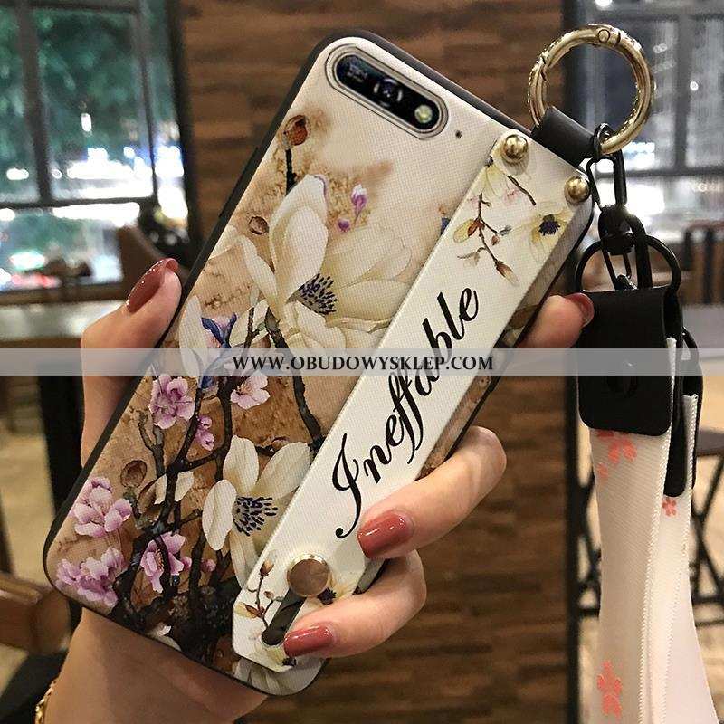 Pokrowce Huawei Y6 2020 Kreatywne Wiszące Ozdoby Kwiaty, Obudowa Huawei Y6 2020 Miękki Różowe Rozowa