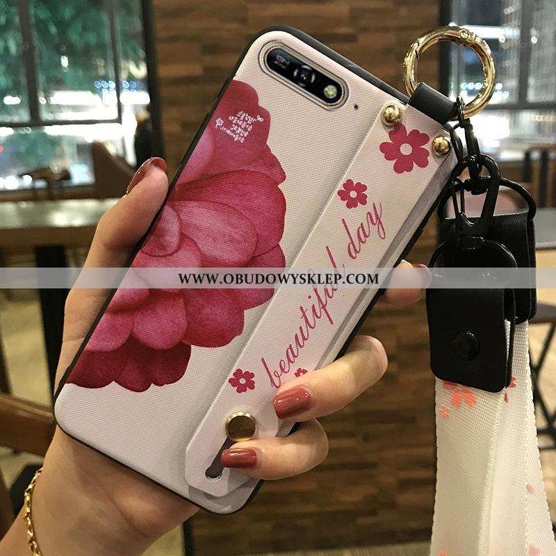 Pokrowce Huawei Y6 2020 Kreatywne Wiszące Ozdoby Kwiaty, Obudowa Huawei Y6 2020 Miękki Różowe Rozowa