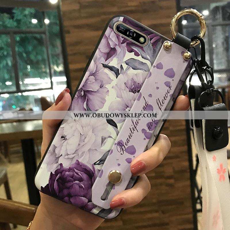 Pokrowce Huawei Y6 2020 Kreatywne Wiszące Ozdoby Kwiaty, Obudowa Huawei Y6 2020 Miękki Różowe Rozowa