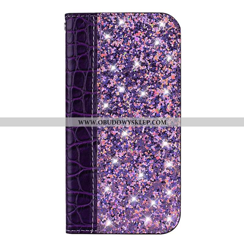 Pokrowce Huawei Y6 2020 Skórzane Etui Krokodyl Telefon Komórkowy, Obudowa Huawei Y6 2020 Wzór Fiolet