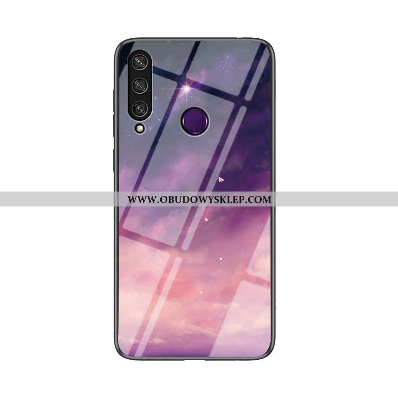 Pokrowce Huawei Y6p Szkło Czerwony Netto Telefon Komórkowy, Obudowa Huawei Y6p Moda Etui Czarna