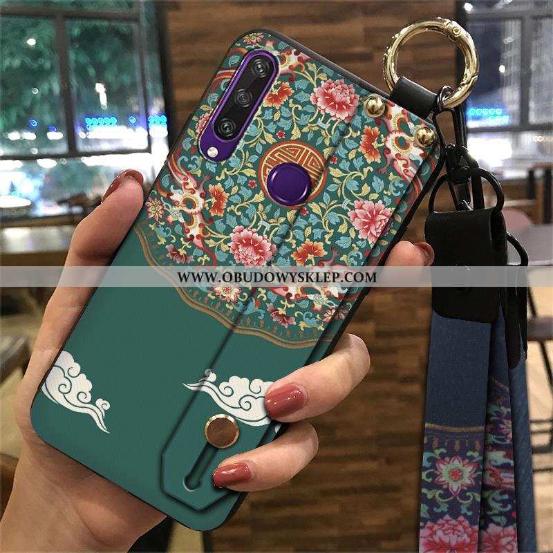 Pokrowce Huawei Y6p Vintage Etui Futerał, Obudowa Huawei Y6p Trendy Telefon Komórkowy Niebieska