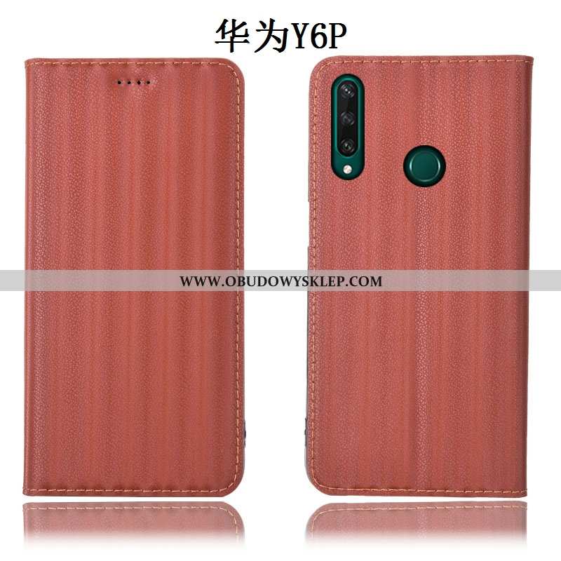 Pokrowce Huawei Y6p Wzór Purpurowy Futerał, Obudowa Huawei Y6p Ochraniacz Anti-fall Fioletowy