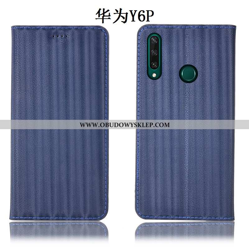 Pokrowce Huawei Y6p Wzór Purpurowy Futerał, Obudowa Huawei Y6p Ochraniacz Anti-fall Fioletowy