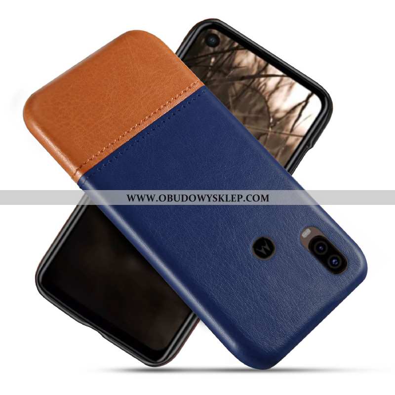 Pokrowce Motorola One Vision Skórzane Etui Futerał Szycie, Obudowa Motorola One Vision Ochraniacz Br