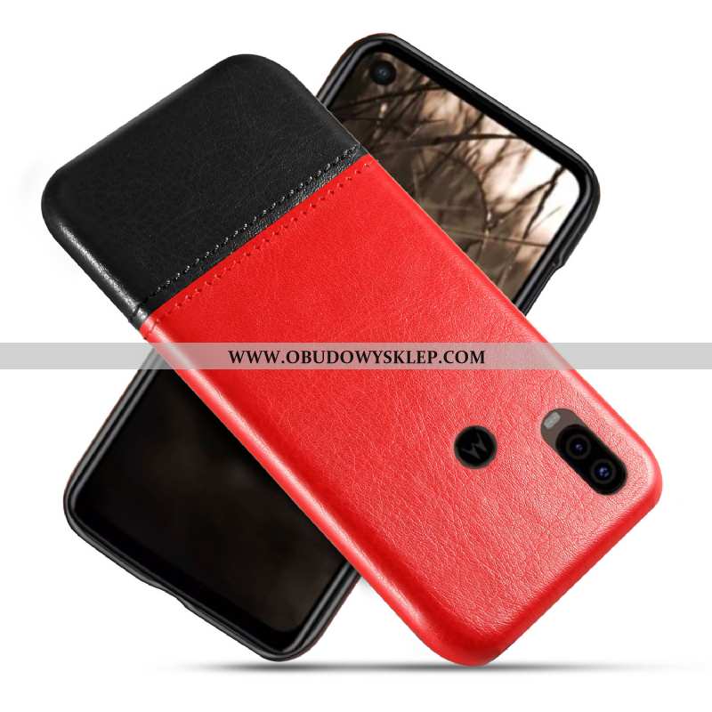 Pokrowce Motorola One Vision Skórzane Etui Futerał Szycie, Obudowa Motorola One Vision Ochraniacz Br