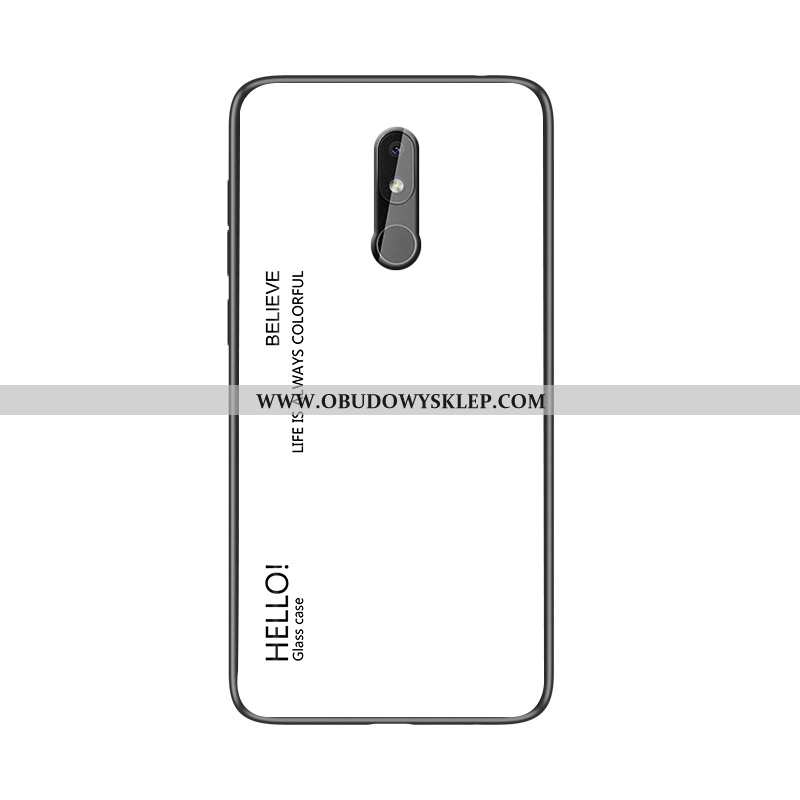 Pokrowce Nokia 3.2 Osobowość Szkło Proste, Obudowa Nokia 3.2 Silikonowe Futerał Niebieska