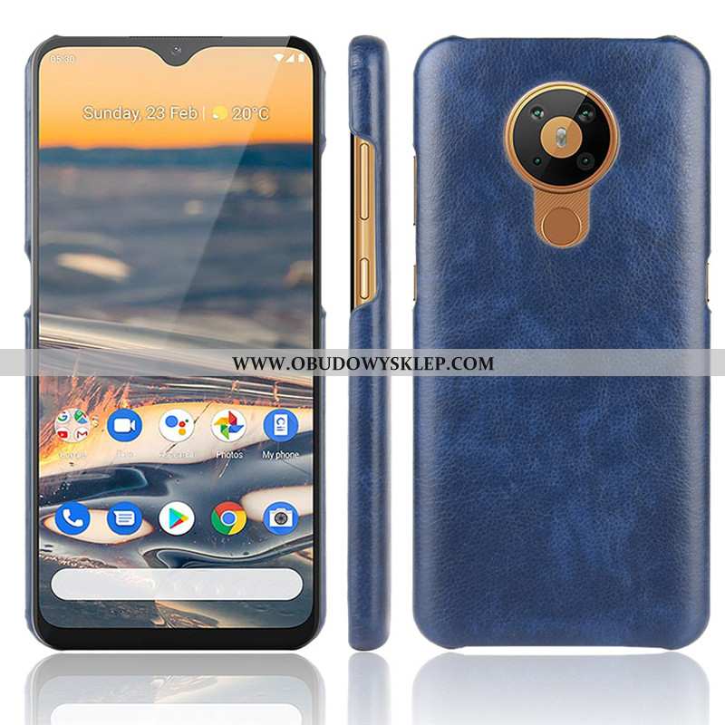 Pokrowce Nokia 5.3 Skóra Trudno Czerwony, Obudowa Nokia 5.3 Wzór Telefon Komórkowy Czerwona