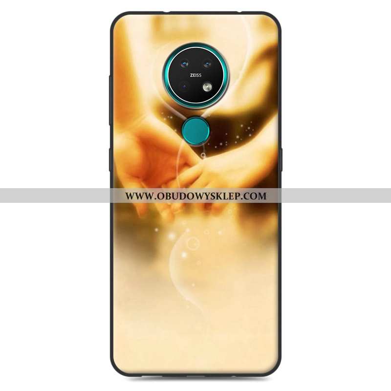Pokrowce Nokia 7.2 Kreatywne Różowe Miękki, Obudowa Nokia 7.2 Vintage Nubuku Rozowa