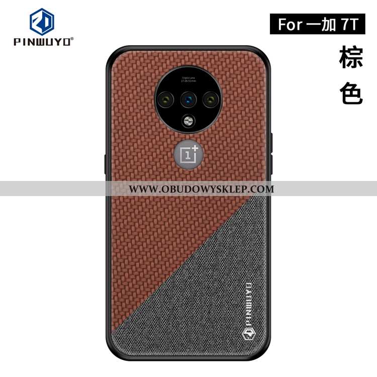 Pokrowce Oneplus 7t Silikonowe All Inclusive Ciemno Niebieski, Obudowa Oneplus 7t Wzór Cienkie Grana