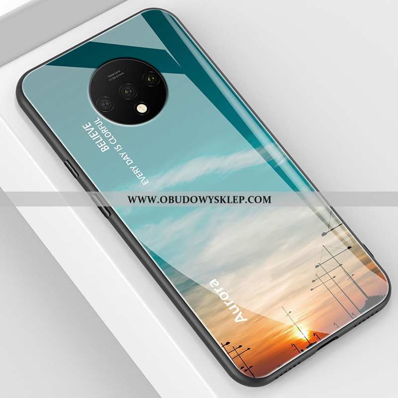 Pokrowce Oneplus 7t Silikonowe Niebieski Super, Obudowa Oneplus 7t Ochraniacz Lustro Niebieska