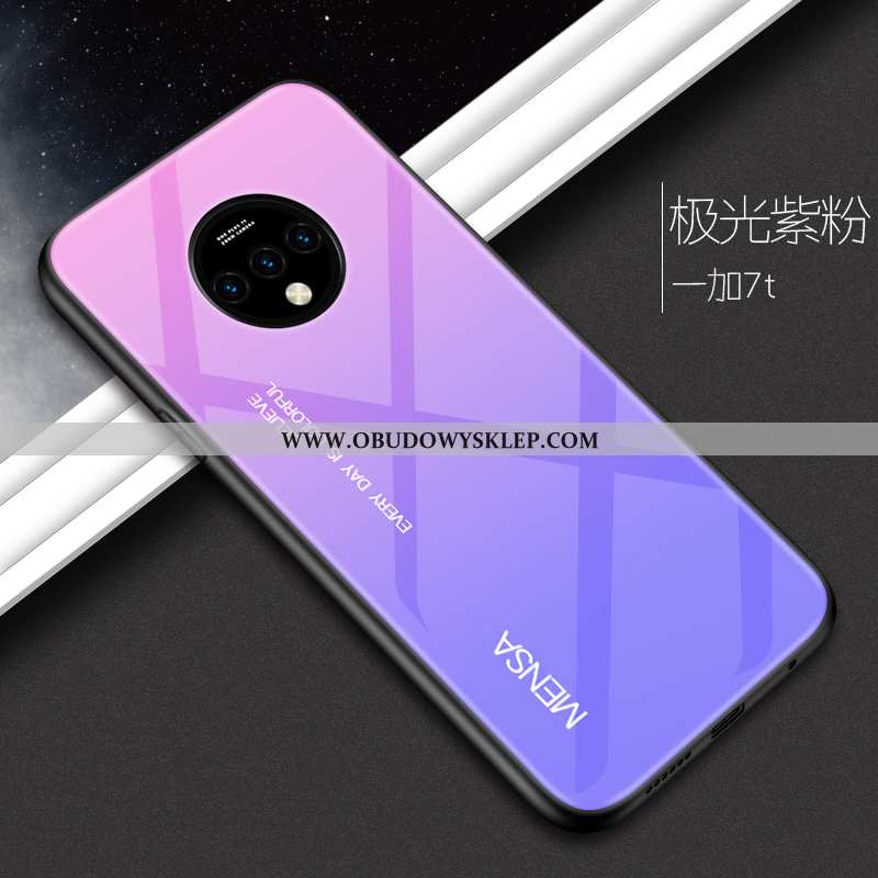 Pokrowce Oneplus 7t Szkło Anti-fall Telefon Komórkowy, Obudowa Oneplus 7t Osobowość Etui Czerwona