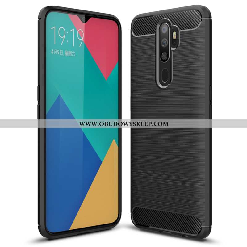 Pokrowce Oppo A5 2020 Trendy All Inclusive Nowy, Obudowa Oppo A5 2020 Miękki Włókno Czarna