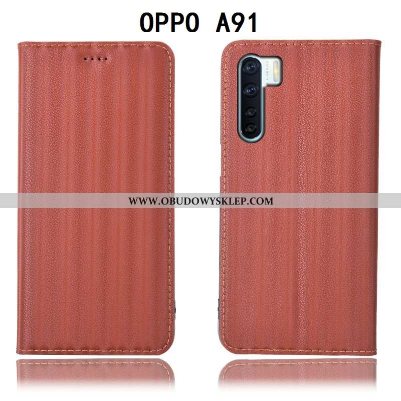 Pokrowce Oppo A91 Wzór Futerał Pokrowce, Obudowa Oppo A91 Ochraniacz Skórzane Etui Fioletowy