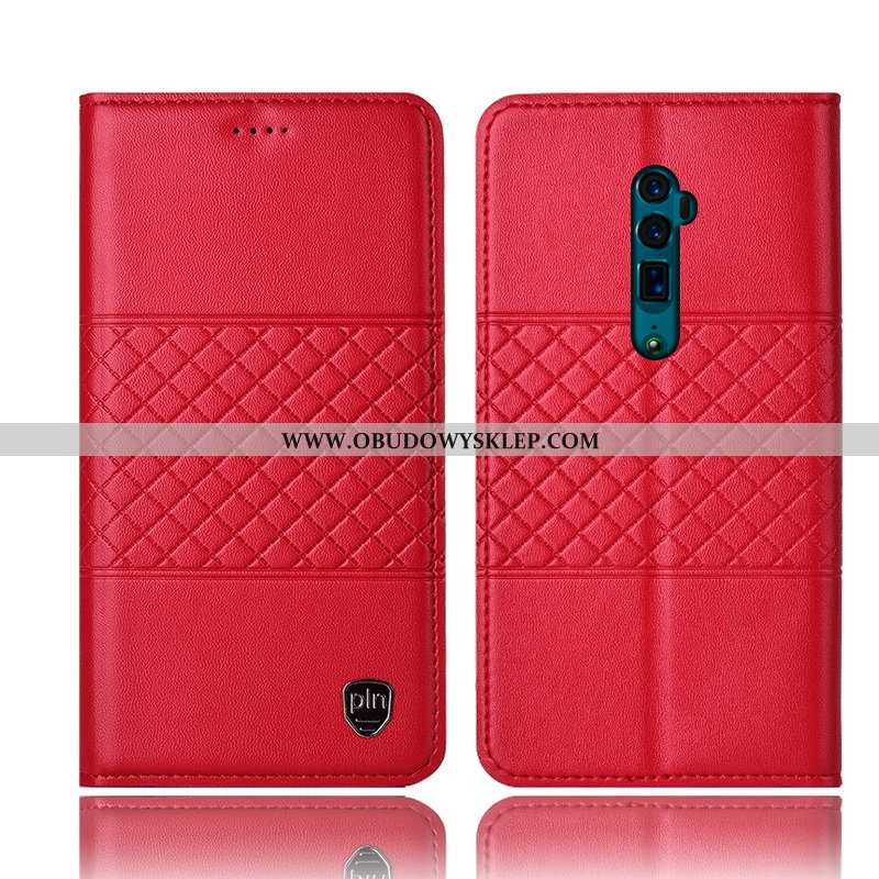 Pokrowce Oppo Reno 10x Zoom Prawdziwa Skóra Żółty Anti-fall, Obudowa Oppo Reno 10x Zoom Ochraniacz E