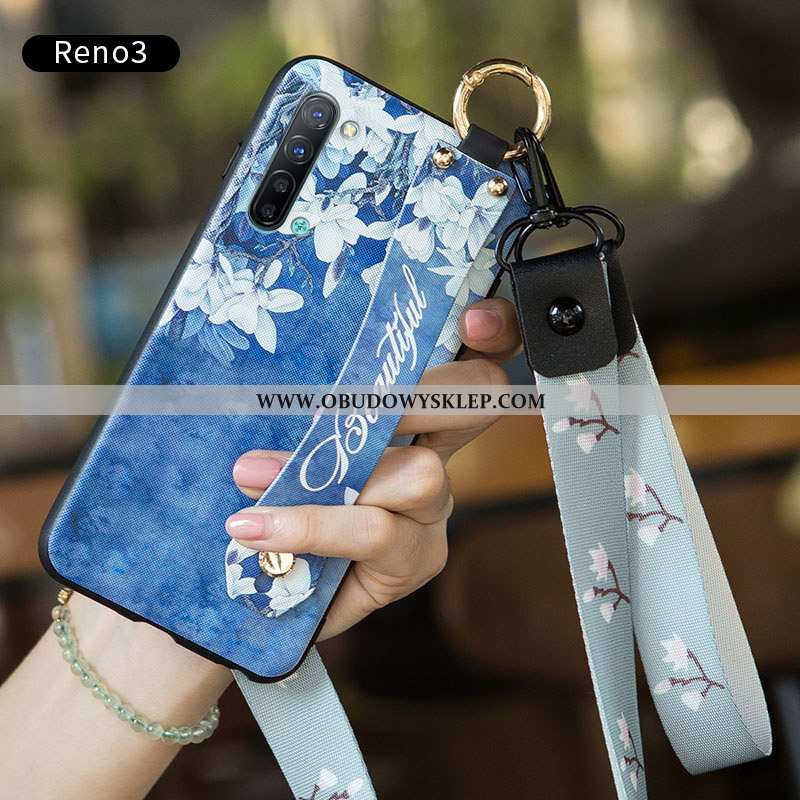Pokrowce Oppo Reno 3 Osobowość Ochraniacz Silikonowe, Obudowa Oppo Reno 3 Kreatywne Futerał Niebiesk