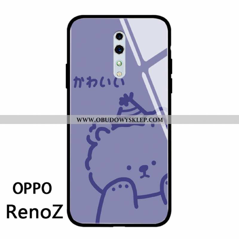 Pokrowce Oppo Reno Z Piękny Szkło Futerał, Obudowa Oppo Reno Z Trendy Mały Biała