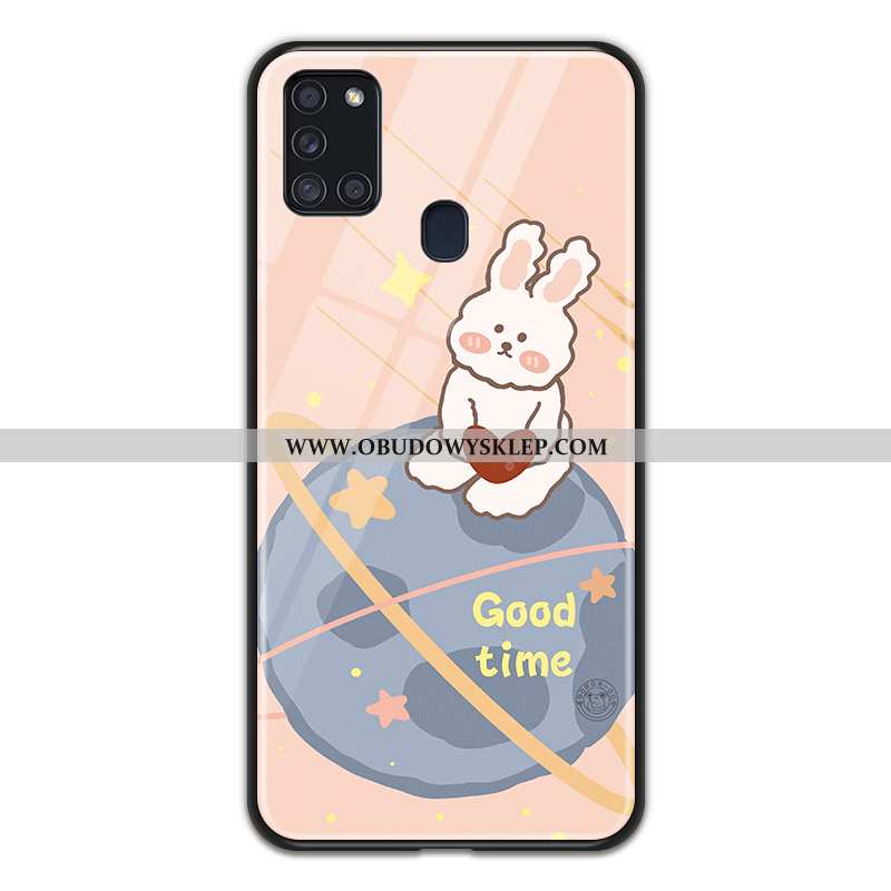 Pokrowce Samsung Galaxy A21s Miękki Kreskówka Futerał, Obudowa Samsung Galaxy A21s Szkło Planeta Cza