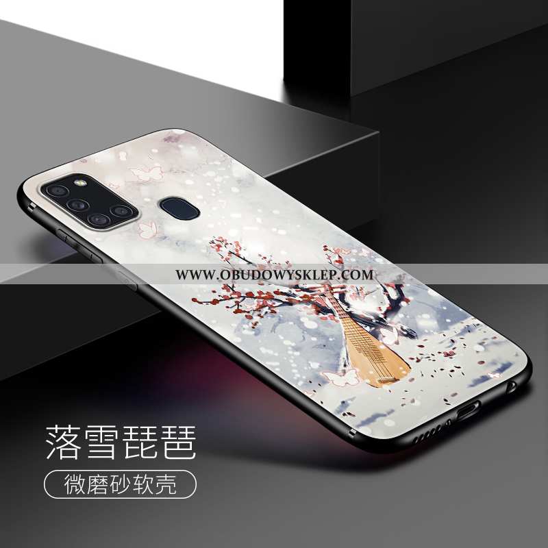 Pokrowce Samsung Galaxy A21s Miękki Różowe Futerał, Obudowa Samsung Galaxy A21s Silikonowe Elegancki