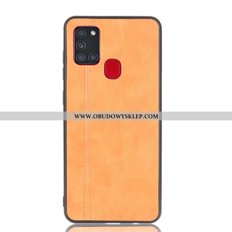 Pokrowce Samsung Galaxy A21s Ochraniacz Bydło Miękki, Obudowa Samsung Galaxy A21s Wzór Etui Czarna
