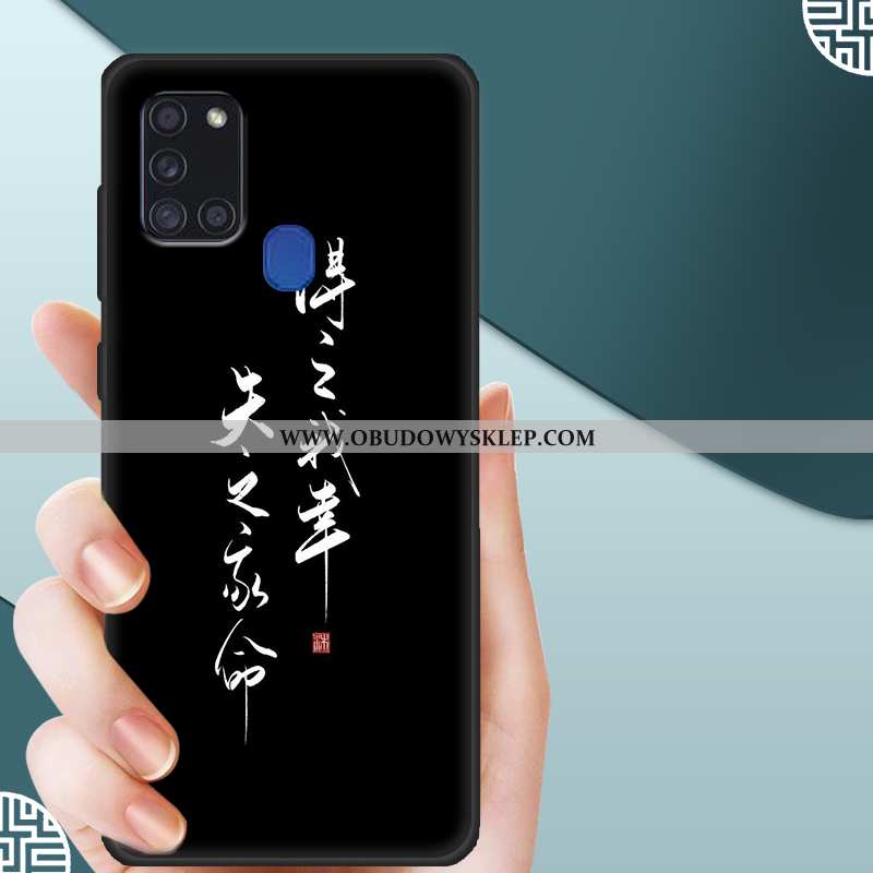 Pokrowce Samsung Galaxy A21s Ochraniacz Kreskówka Anti-fall, Obudowa Samsung Galaxy A21s Nubuku Szkł