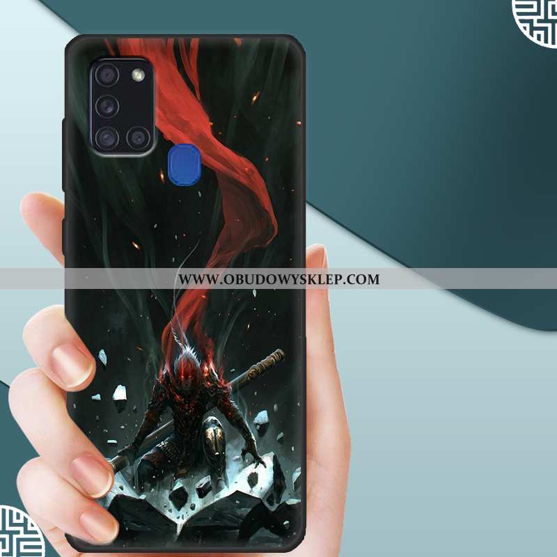 Pokrowce Samsung Galaxy A21s Ochraniacz Kreskówka Anti-fall, Obudowa Samsung Galaxy A21s Nubuku Szkł