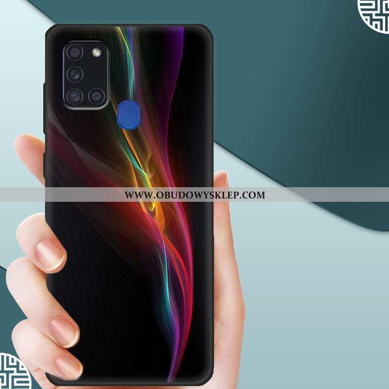 Pokrowce Samsung Galaxy A21s Ochraniacz Kreskówka Anti-fall, Obudowa Samsung Galaxy A21s Nubuku Szkł