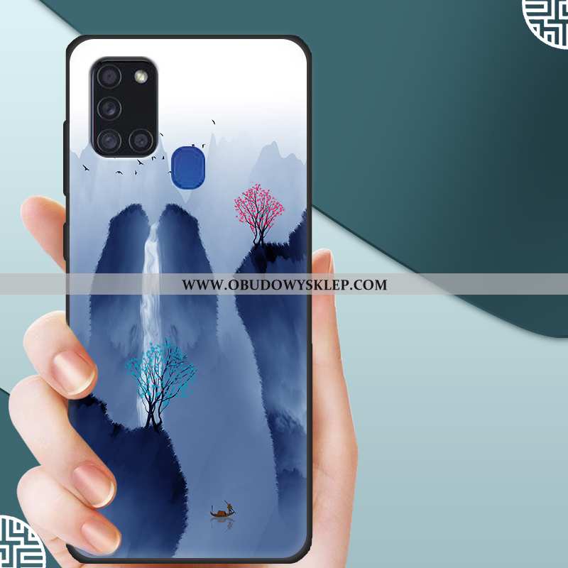 Pokrowce Samsung Galaxy A21s Ochraniacz Kreskówka Anti-fall, Obudowa Samsung Galaxy A21s Nubuku Szkł