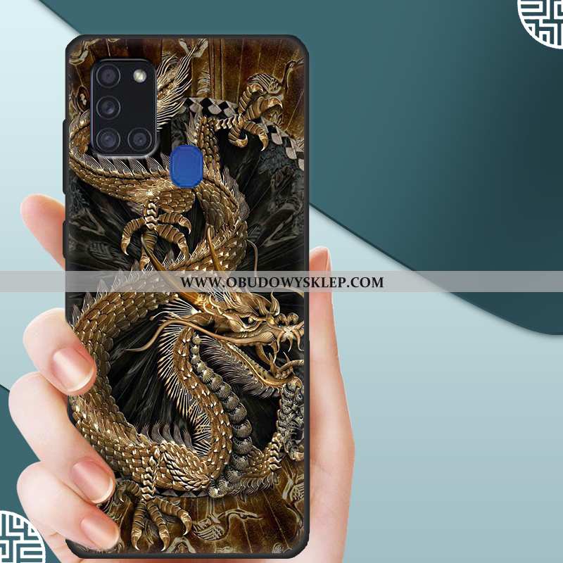 Pokrowce Samsung Galaxy A21s Ochraniacz Kreskówka Anti-fall, Obudowa Samsung Galaxy A21s Nubuku Szkł