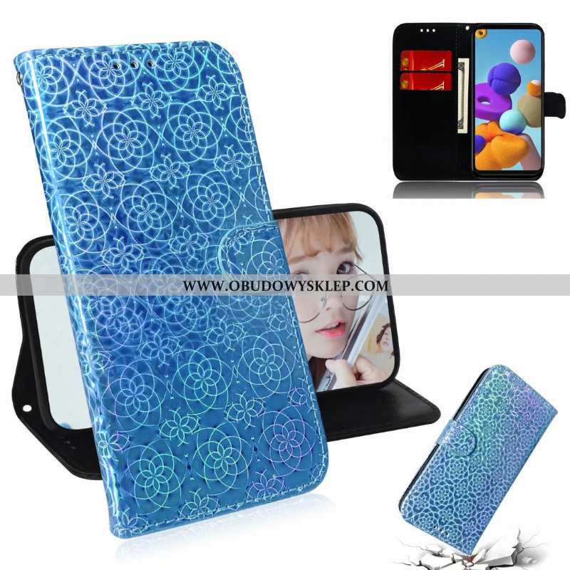 Pokrowce Samsung Galaxy A21s Skórzane Etui Jednolity Kolor Telefon Komórkowy, Obudowa Samsung Galaxy