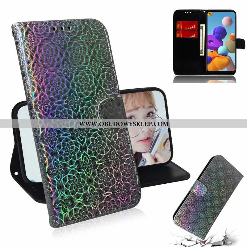 Pokrowce Samsung Galaxy A21s Skórzane Etui Jednolity Kolor Telefon Komórkowy, Obudowa Samsung Galaxy