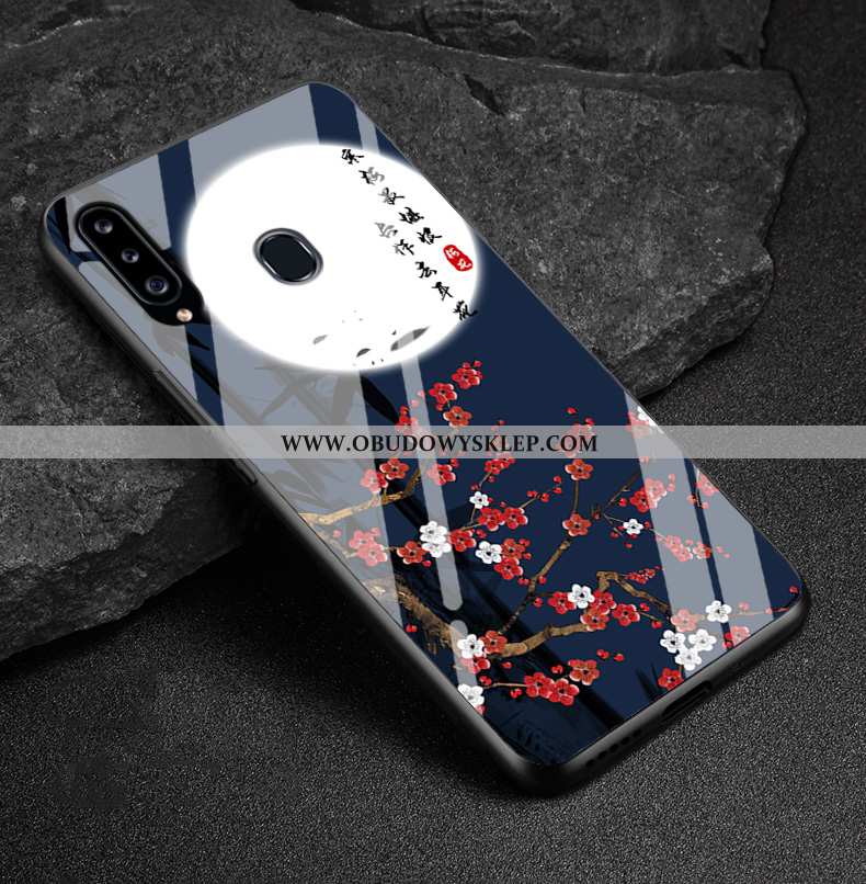 Pokrowce Samsung Galaxy A40s Szkło Biały Trendy, Obudowa Samsung Galaxy A40s Osobowość Telefon Komór