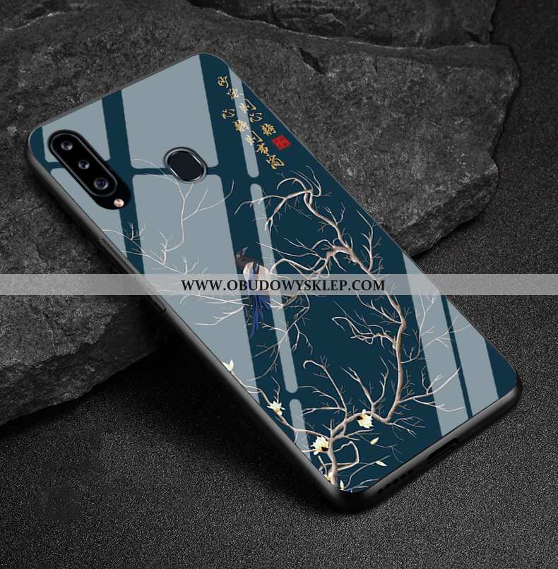 Pokrowce Samsung Galaxy A40s Szkło Biały Trendy, Obudowa Samsung Galaxy A40s Osobowość Telefon Komór