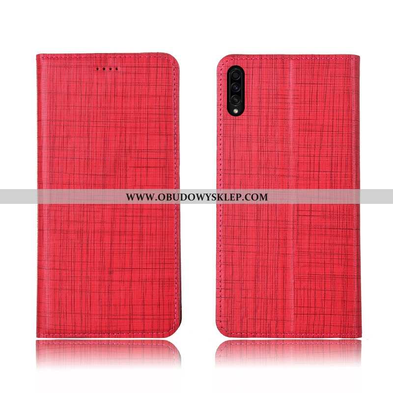 Pokrowce Samsung Galaxy A50s Skórzane Etui Nowy Miękki, Obudowa Samsung Galaxy A50s Nubuku Niebieski