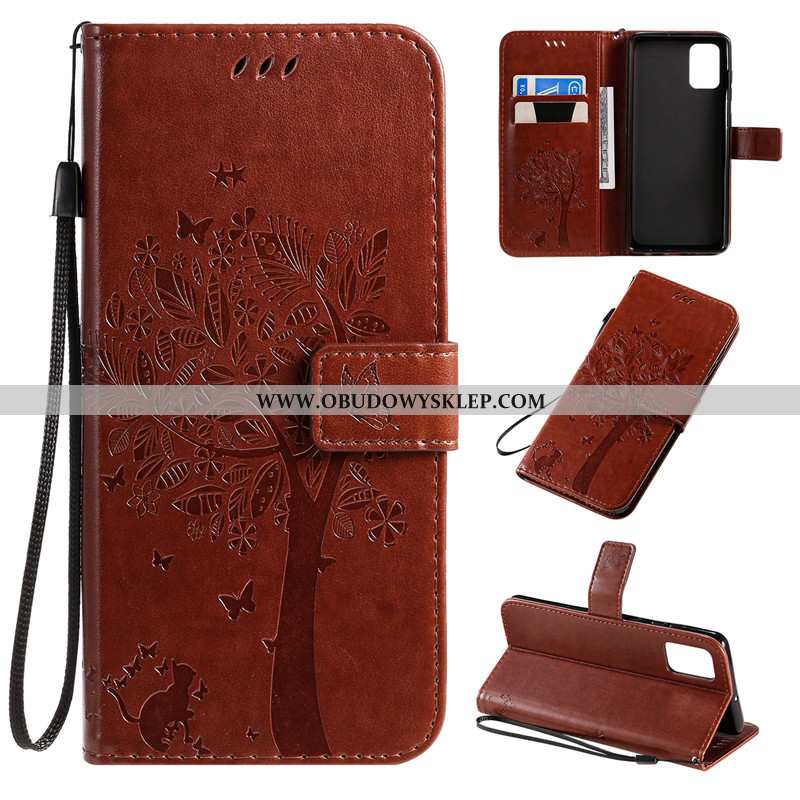 Pokrowce Samsung Galaxy A71 Ochraniacz Złoto All Inclusive, Obudowa Samsung Galaxy A71 Skórzane Etui