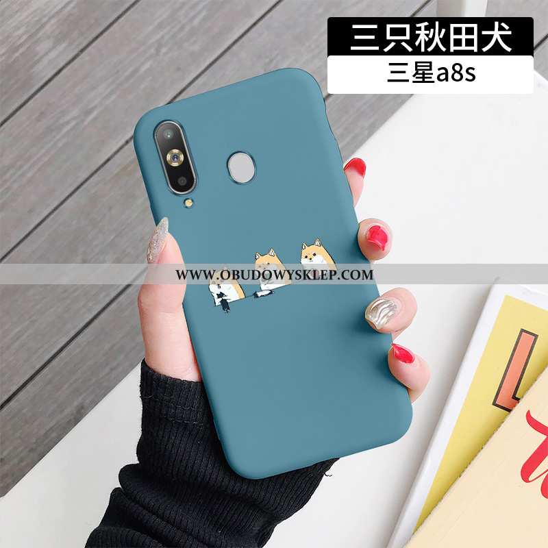Pokrowce Samsung Galaxy A8s Silikonowe Niebieski Kreskówka, Obudowa Samsung Galaxy A8s Nubuku Cienki