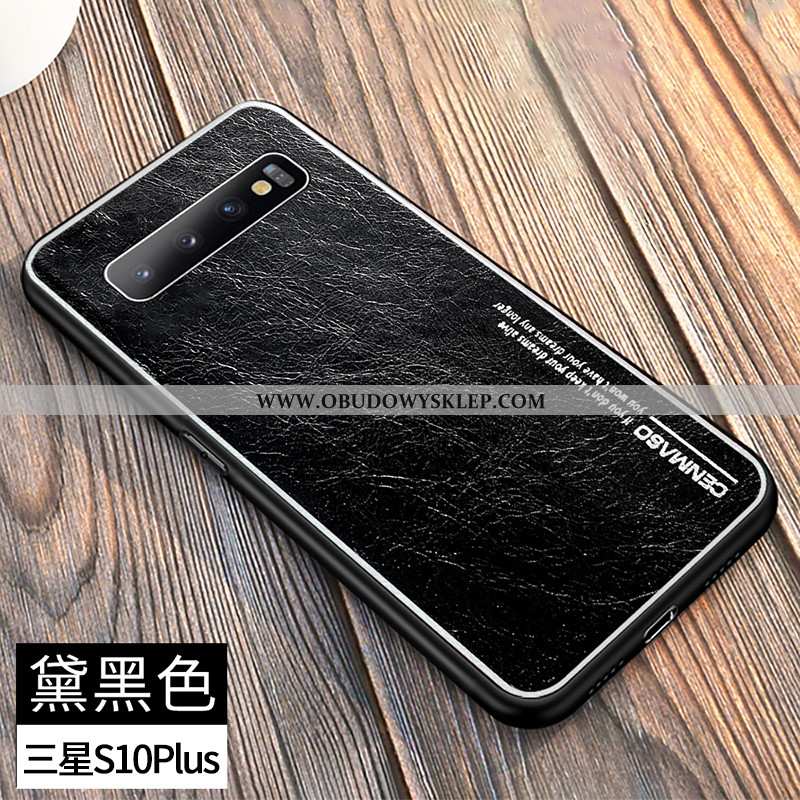 Pokrowce Samsung Galaxy S10+ Super Czarny Anti-fall, Obudowa Samsung Galaxy S10+ Cienkie Gwiazda Cza