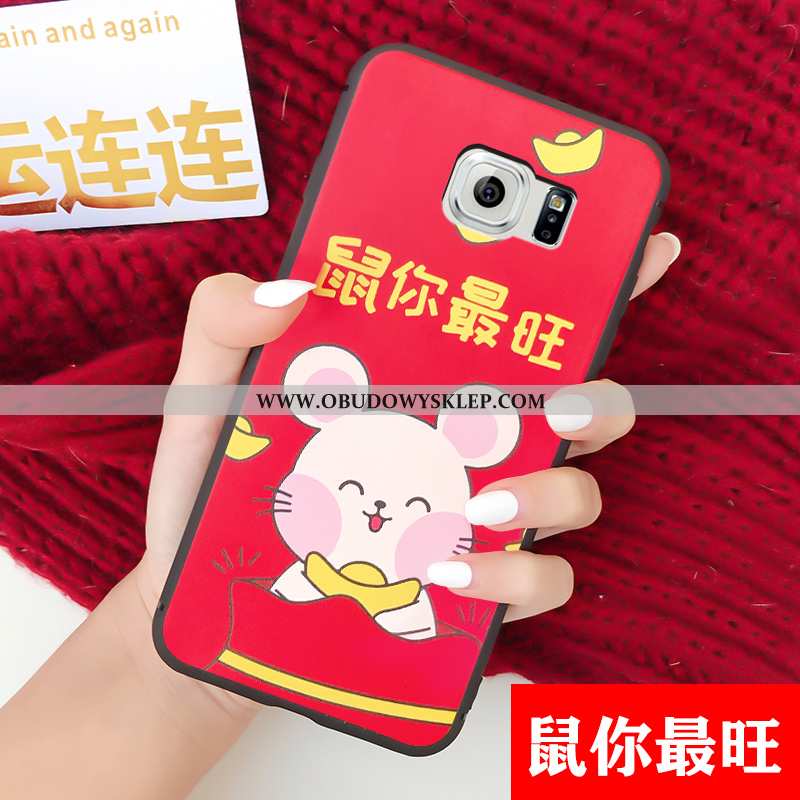 Pokrowce Samsung Galaxy S6 Ochraniacz Święto Etui, Obudowa Samsung Galaxy S6 Kreskówka Trendy Czerwo